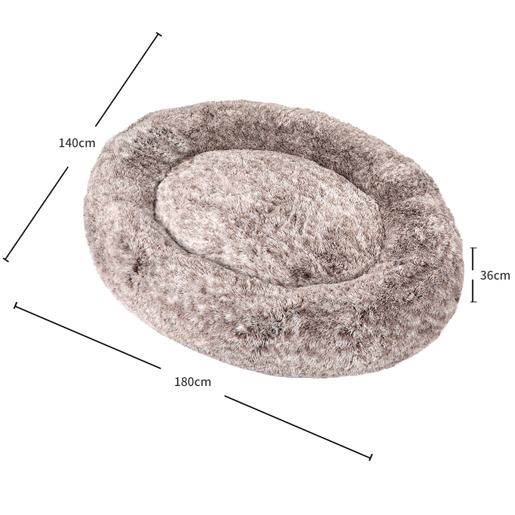 TheNapBed 1.8m Human Size Pet Bed Fluffy Brown-1954802555854917634