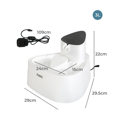 PaWz Electric Pet Water Fountain Drinking-2006732998929682434
