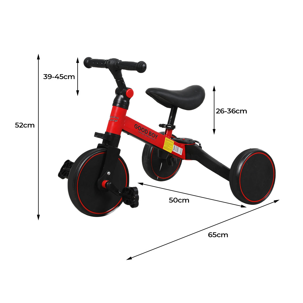 BoPeep 3in1 Kids Tricycle Toddler Balance-1954802362216484866