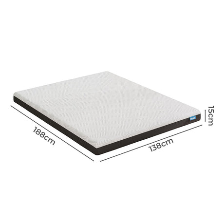 Dreamz Double Mattress Gel Memory Foam Cooling Breathable 15cm Medium Firm-1954802369770426370