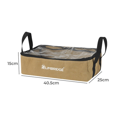 Slimbridge 3PCS Camping Canvas Storage Khaki-1954802650906234882