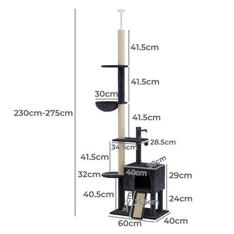 Pawz Cat Tree Scratching Post Scratcher Hammock Condo-2018816802200621058