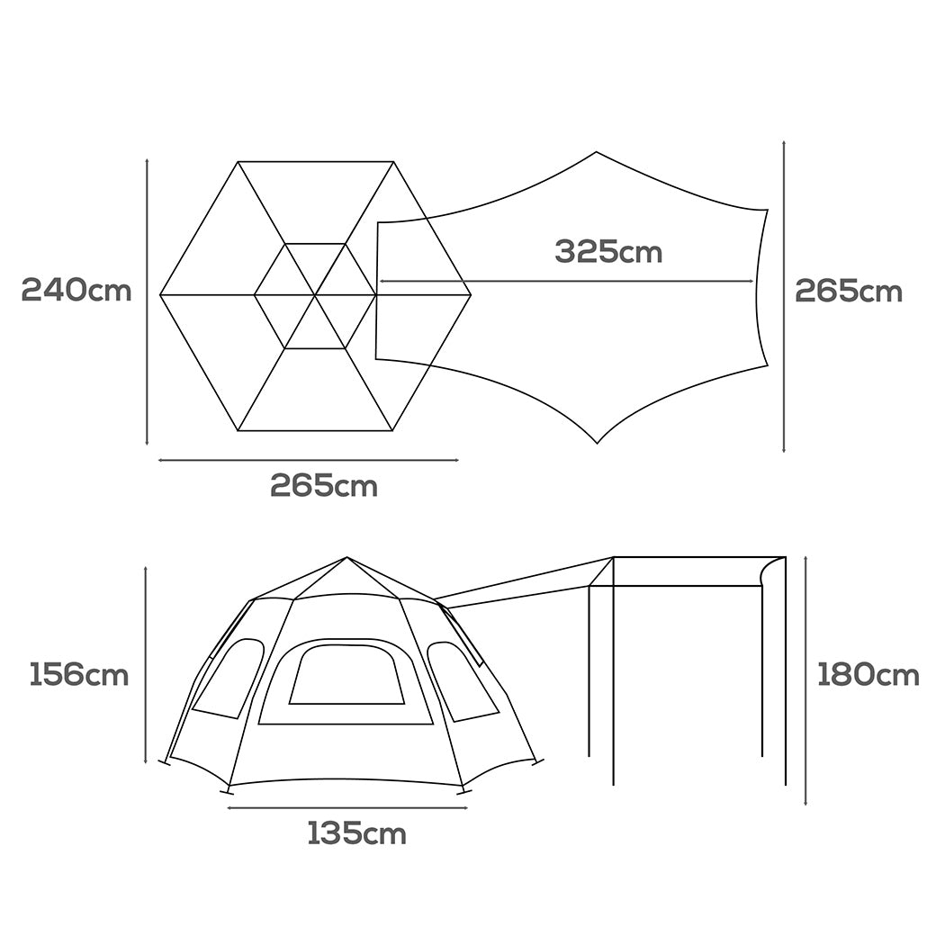 Mountview Instant Tent Pop up Camping-1954802649480171522
