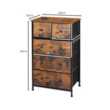 Levede Storage Cabinet Tower Chest 300 Pcs - Front View