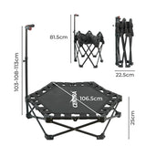 Centra 42 inch Foldable Fitness Trampoline Exercise - Front View