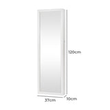 Levede Mirror Jewellery Cabinet LED - Front View