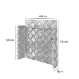 Manan Caravan Diesel Heater Tank Cover Silver - Front View