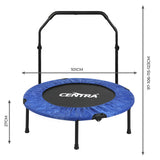 Centra 40" Foldable Mini Trampoline Rebounder Fitness-2006732697531191298