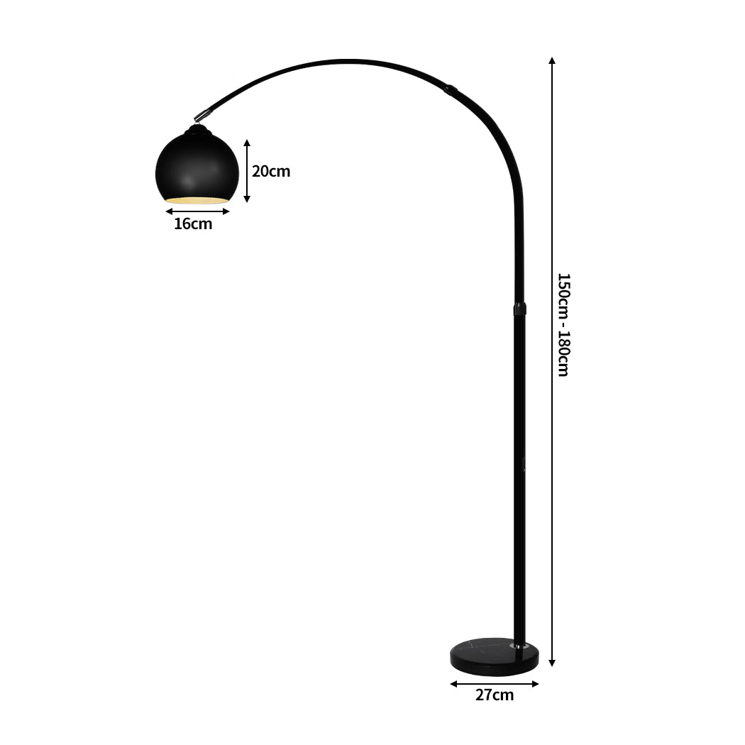 EMITTO Modern LED Floor Lamp Stand Reading Black-2006733071570833410