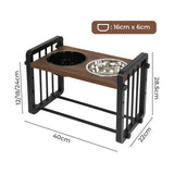 PaWz Adjustable Height Pet Feeder Elevated Medium - Front View