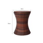 Levede Cooler Ice Bucket Table Bar Outdoor Black and brown-2018816904432586754