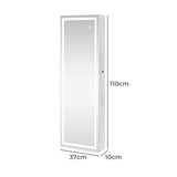Levede Mirror Jewellery Cabinet Touch - Front View