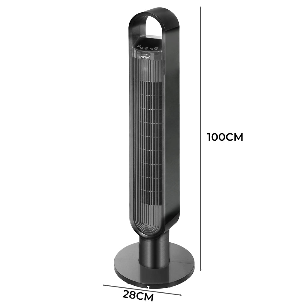 Spector Portable Bladeless Tower Fan Black-2018816840016465922
