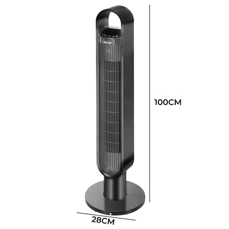 Spector Portable Bladeless Tower Fan Black-2018816840016465922