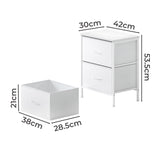 Levede Bedside Table Storage Nightstand Bedroom Storage - Front View