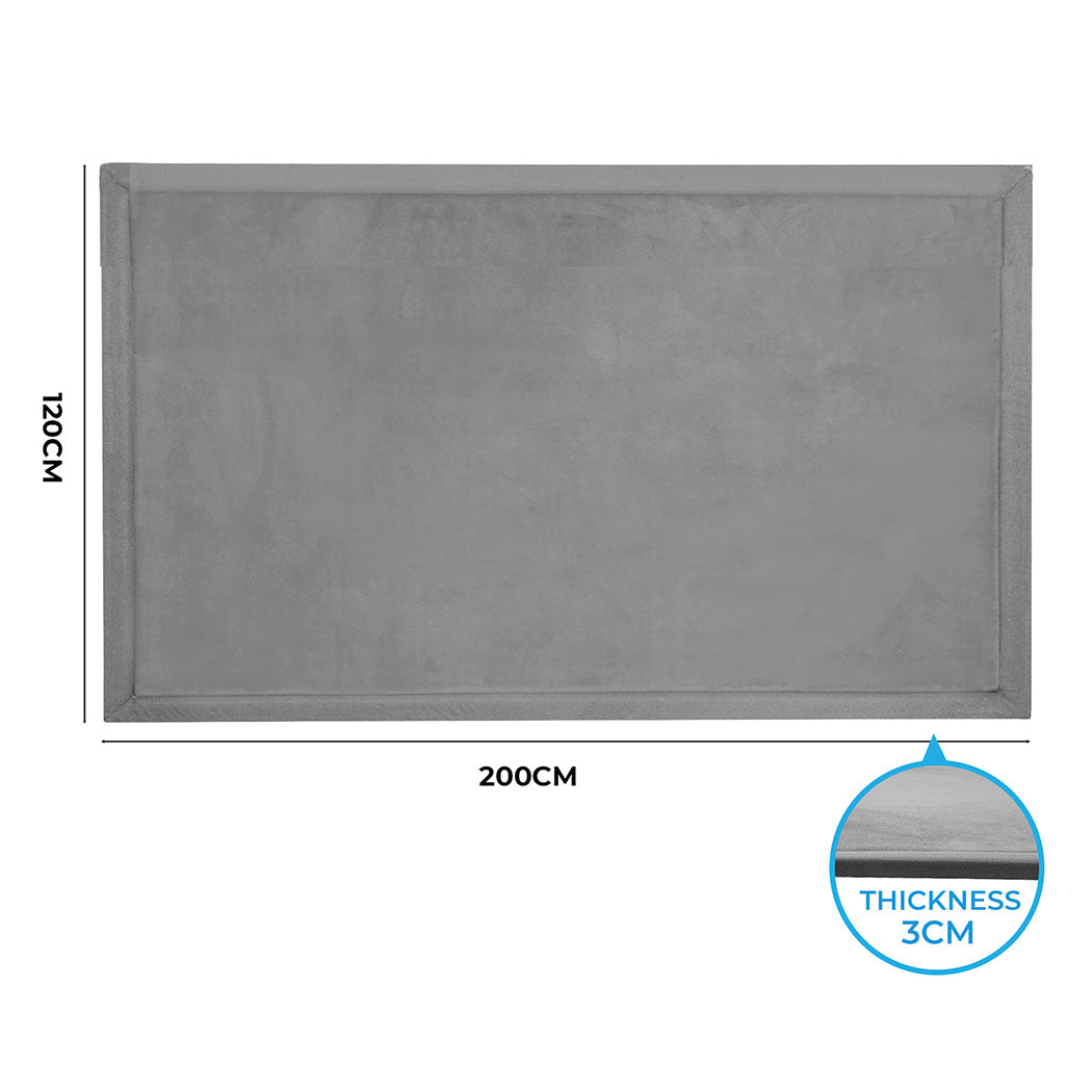 Marlow Coral Velvet Area Rugs Large Mat 120x200cm Grey-2018816744579272706
