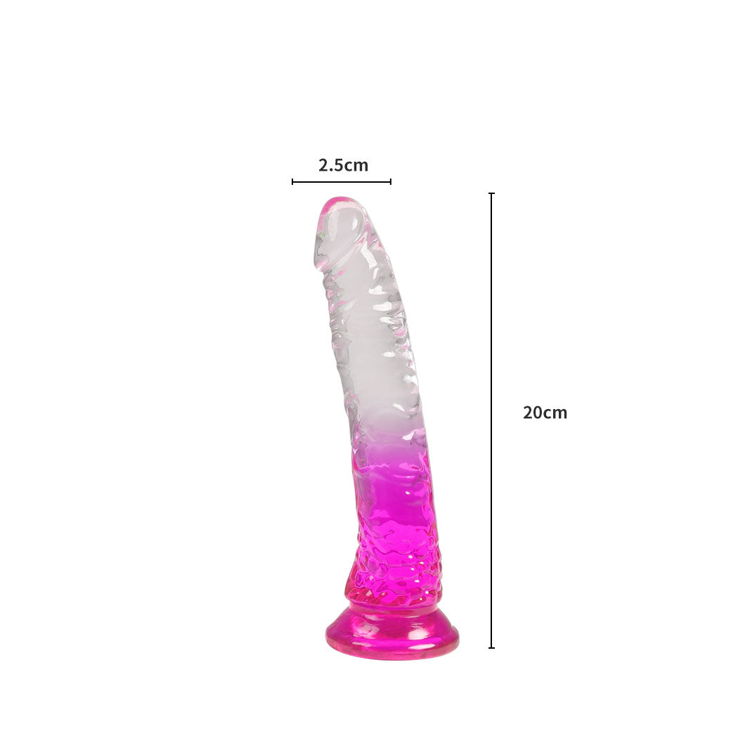 Urway Dildo Dong Realistic Penis Cock Purple 20cm-2018816617160511490