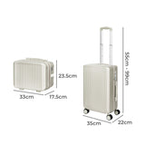 Slimbridge Luggage Suitcase Trolley White 2pc 14
