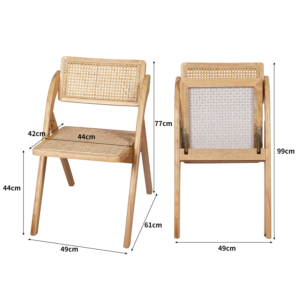 Levede 2X Dining Chairs Foldable Accent Clear-2006733269076414466
