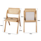 Levede 2X Dining Chairs Foldable Accent Clear-2006733269076414466