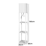 EMITTO Floor Lamp Storage Shelf LED White-2006733078575321090