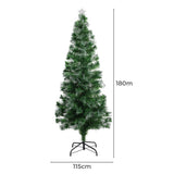 SANTACO Christmas Tree Fibre Optic 1.8M - Front View