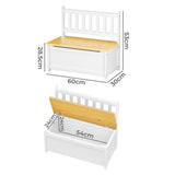 Levede 2-In-1 Kids Toys Storage Bench Box Wooden Chair-2006732712156729346