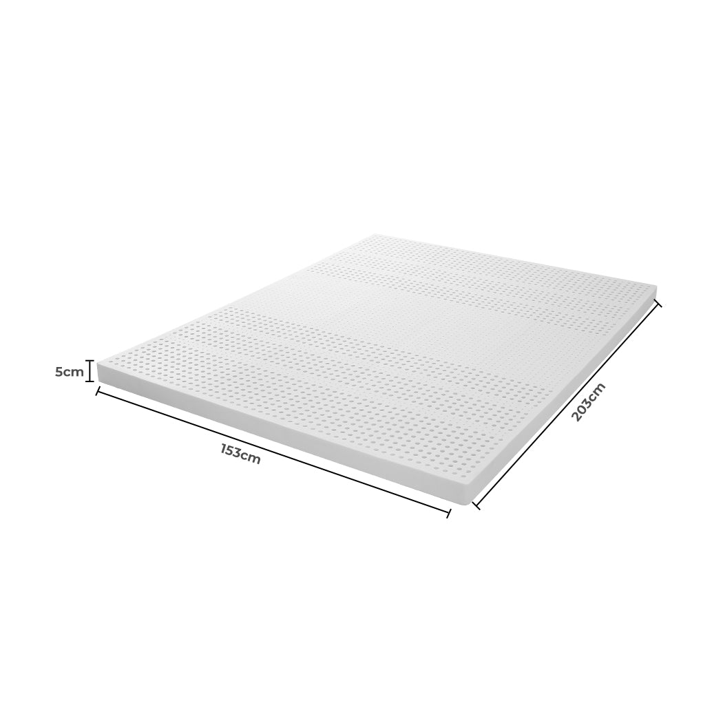 Dreamz Latex Mattress Topper Queen Bed-2006733099752361986