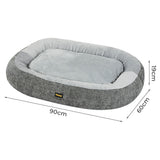 Pawz Pet Bed Washable Plush Orthopedic Soft Non Slip - Front View