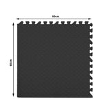 Bopeep EVA Foam Kids Play Mat Floor Black - Front View