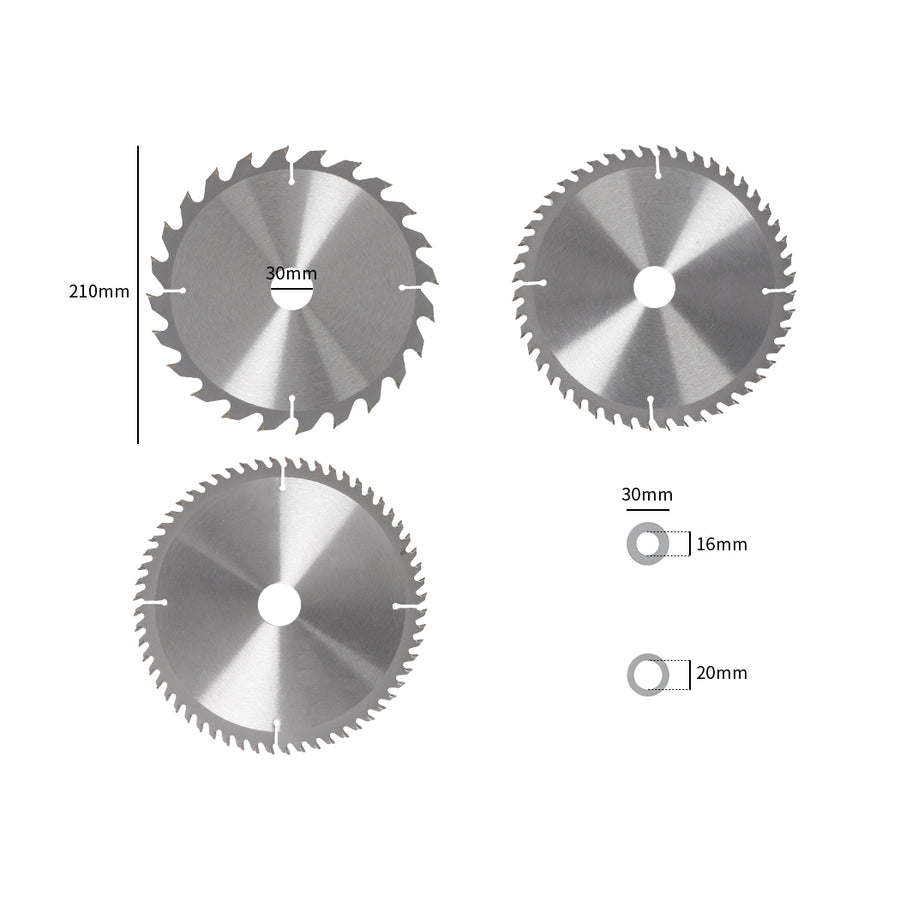 Traderight 3Pcs Circular Saw Blades-2018816703290544130