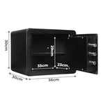 23.3L Digital Security Safe Box Fingerprint Key Lock-2006732906642411522