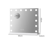 Yezi LED Vanity Makeup Mirror 42x50cm - Front View