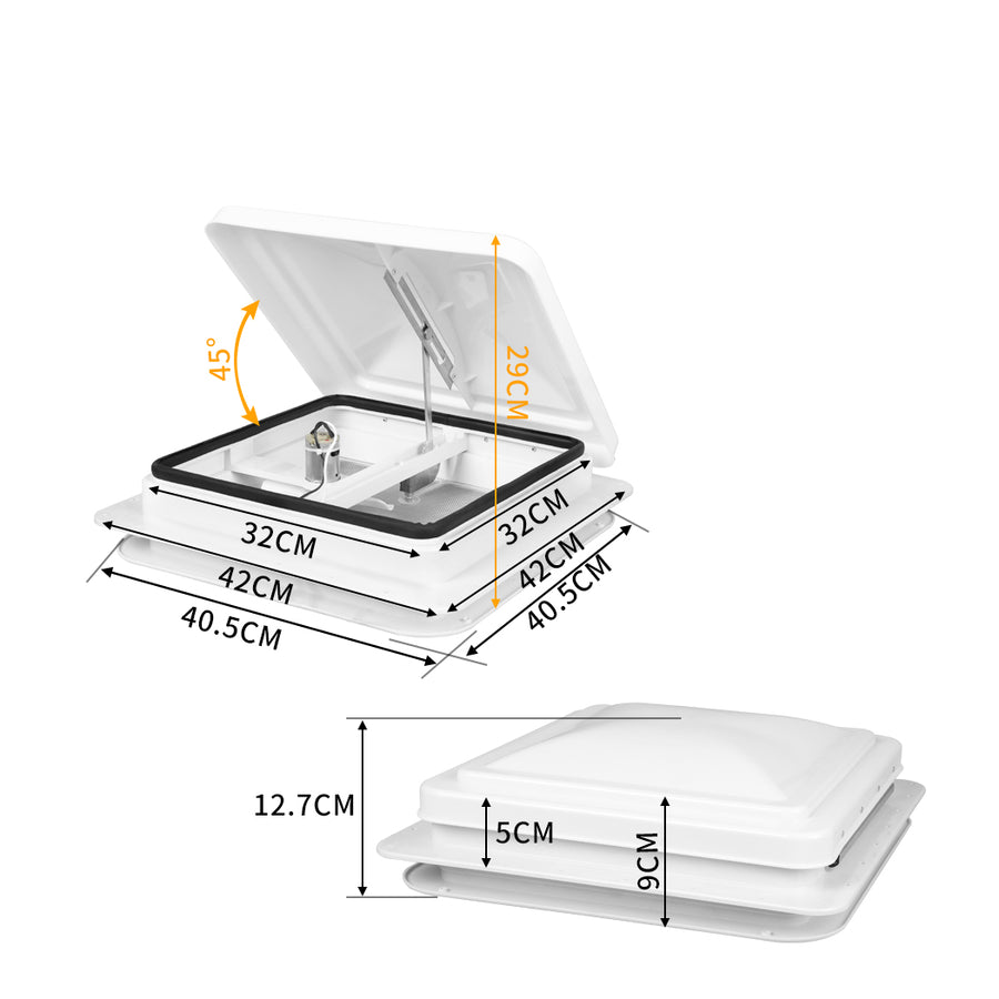 Manan Caravan Roof Vent 12V Fan Air-2006733244229357570