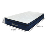 Dreamz 7 Zone Pocket Spring Mattress Medium Firm Single - Front View