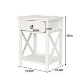 Levede 1x Bedside Tables Drawers Side-2006733144316841986