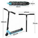Monvelo Stunt Scooter for Kids Freestyle Trick Ride - Front View
