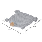 PaWz Pet Bed Cat Calming Beds Dog Squeaky L Grey Large - Front View