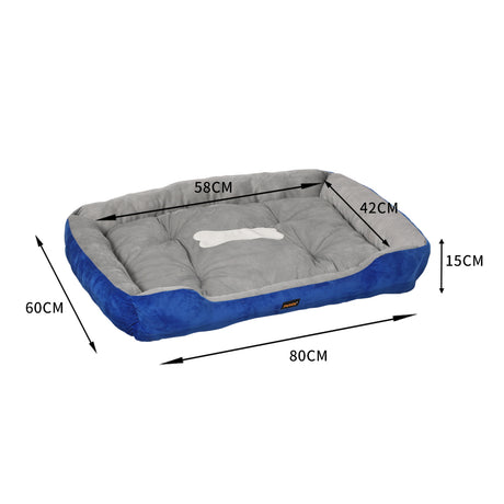 PaWz Pet Bed Dog Beds Bedding Mattress L Navy Large-2018816690686660610
