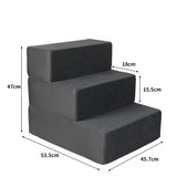 PaWz Multi-steps Dog Ramps For High Double 9KG - Front View