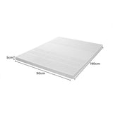 Dreamz Latex Mattress Topper Single - Front View