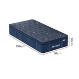 DreamZ Spring Mattress Euro Top All Sizes 30CM - Front View
