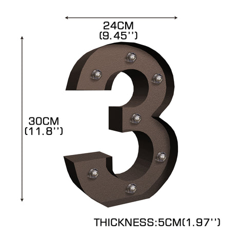LED Metal Number Lights Free Standing-1954803090217635842