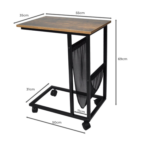 Levede Side Table Mobile Coffee Tables-2006733102445105154