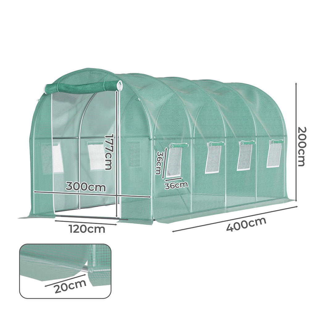 Lambu Greenhouse Walk-In Green House Shed 4M-2006732833401475074