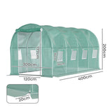Lambu Greenhouse Walk-In Green House Shed 4M - Front View