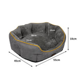 PaWz Electric Pet Heater Bed Heated S Grey Small - Front View
