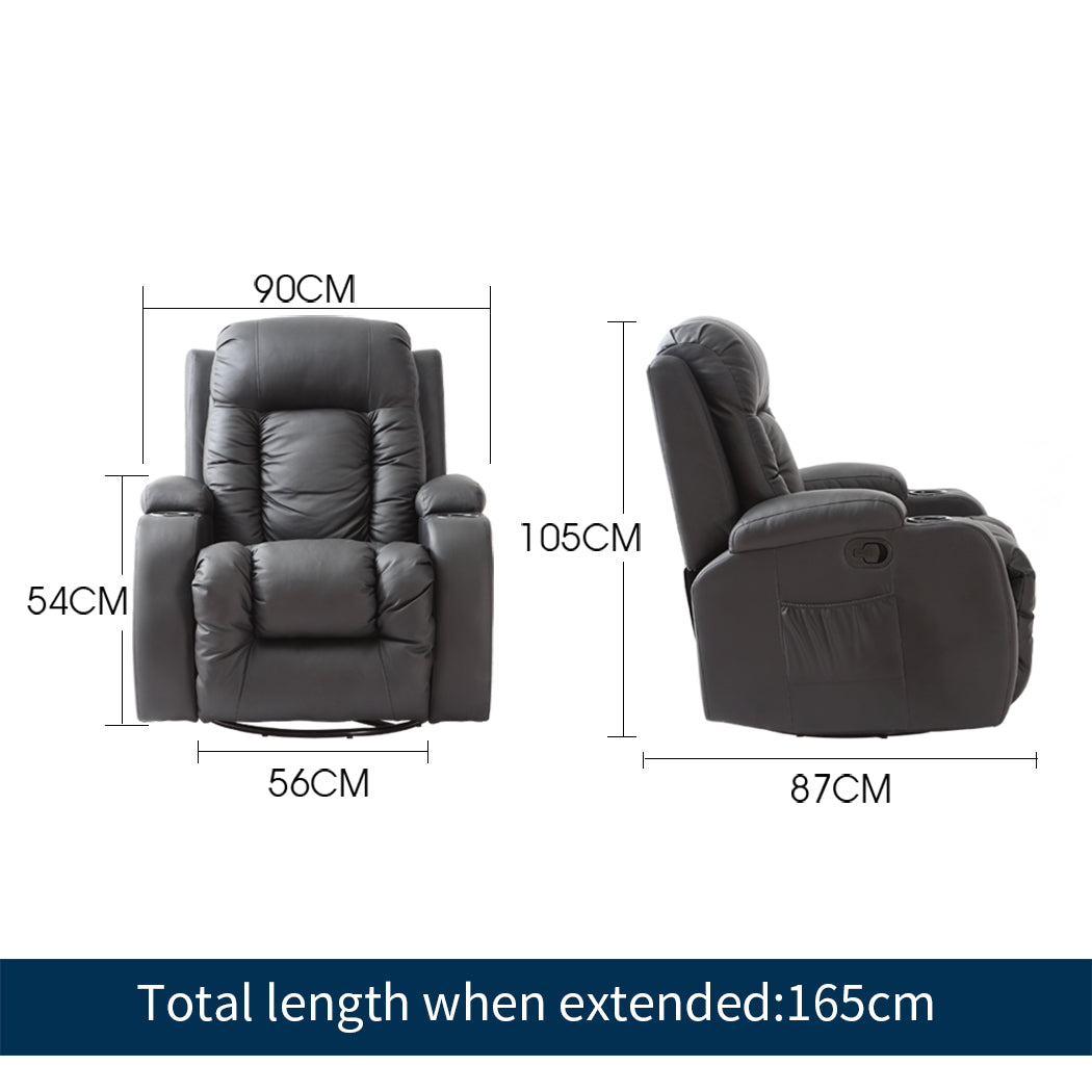 Levede Massage Sofa Chair Recliner 360-1954802888471613442
