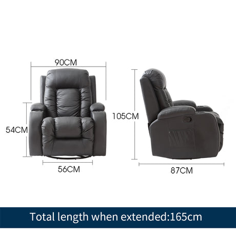 Levede Massage Sofa Chair Recliner 360-1954802888471613442
