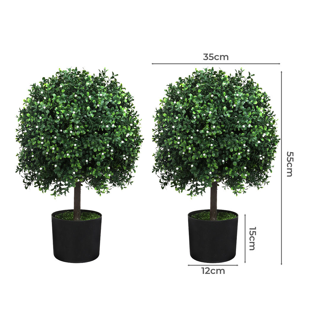 Lambu Artificial Boxwood Topiary Ball Tree-1954802441119731714